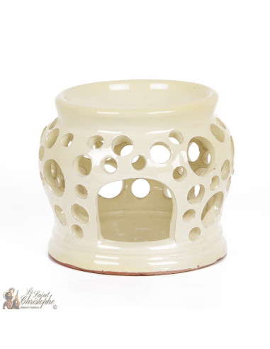 White clay photophore oil burner