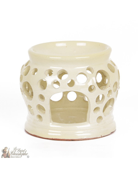 White clay photophore oil burner