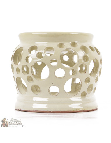 Quemador de aceite de fotoforo de arcilla blanca