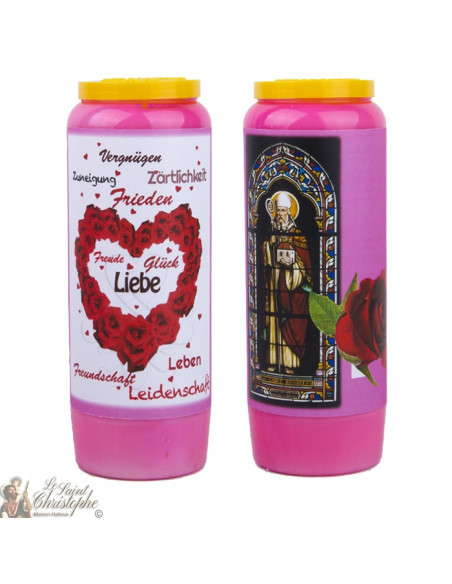 Valentinstagsnovene Kerze für die Liebe - Gebet 