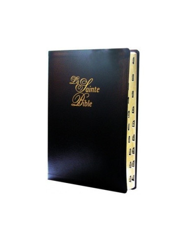 La Sagrada Biblia Louis Segond 1910 con etiquetas - Cielo negro dorado