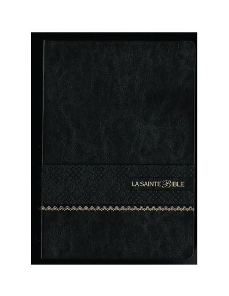 The Holy Bible Louis Segond 1910 Large characters without tabs - Sky black gilt