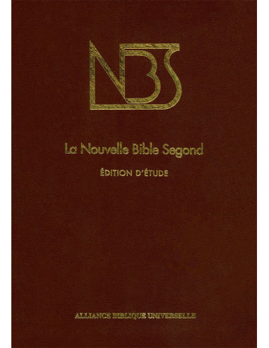 La Nouvelle Bible Segond édition d'étude - Bordeaux doré et étui