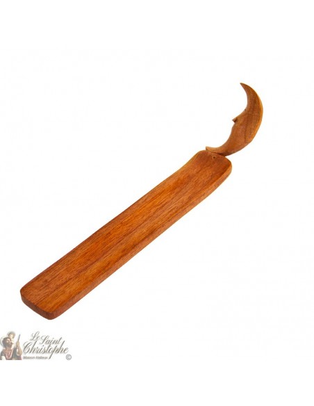 Wooden incense holder - moon