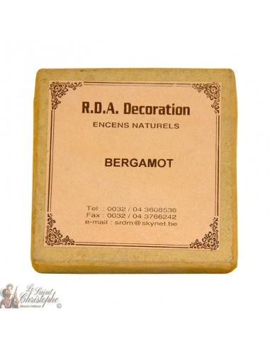 Natural incense bergamot spiral