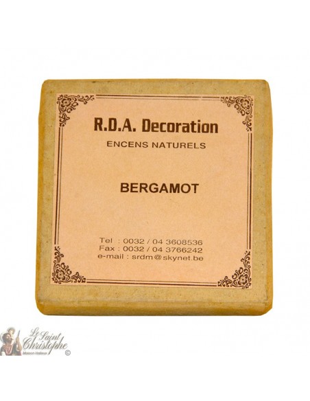 Natural incense bergamot spiral