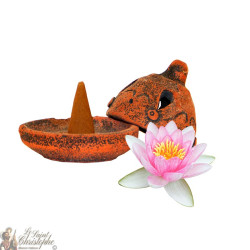 Artisanal incense burner - lotus