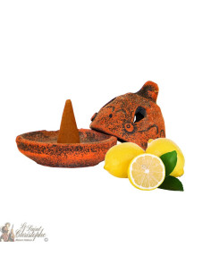 Brûle-encens artisanal - citron