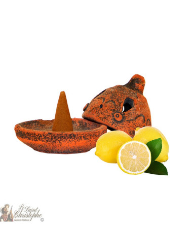 Bruciatore d'incenso artigianale - limone