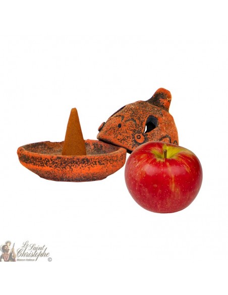 Brûle-encens artisanal - Pomme