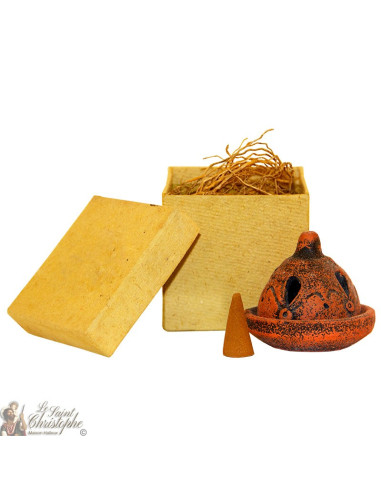 Brûle-encens artisanal - Narcisse