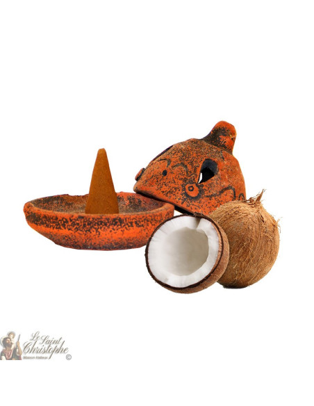 Quemador de incienso artesanal - Coco