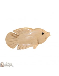 Stone incense holder - white fish