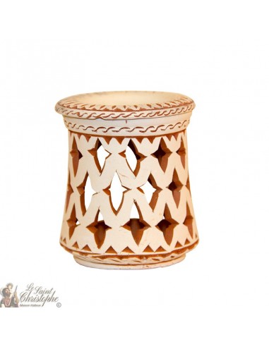 Terracotta kaarslichtoliebrander - kruis