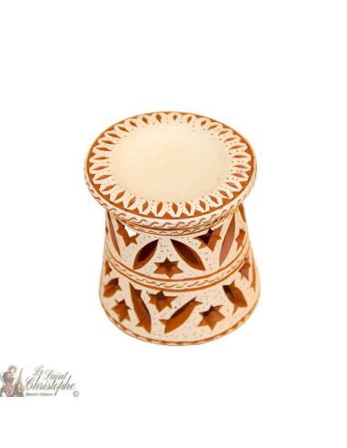 Terracotta photophore oil burner - two friezes