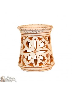 Quemador de aceite de fotóforo de terracota - 3 rosetas