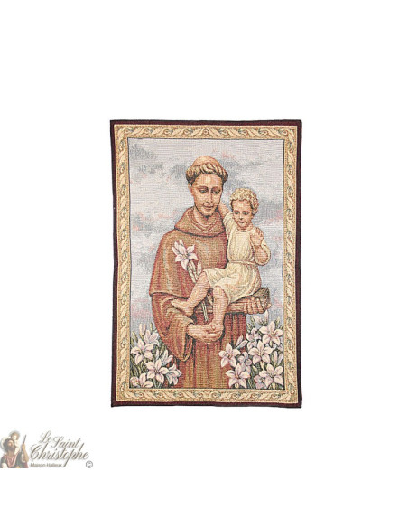 Wandtapijt van Sint Antonius - 69 x 46 cm