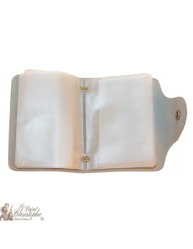 Estuche de cuero para tarjetas - rosa