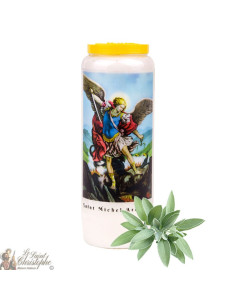 Vela de novena de salvia para San Miguel - 2