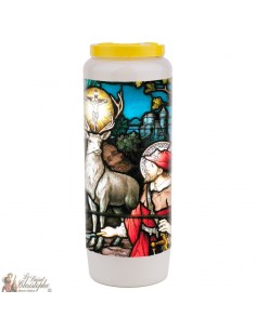 Novena candle for Saint Hubert