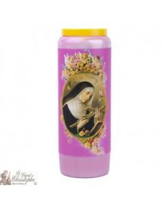 Velas de la novena rosa de Santa Rita