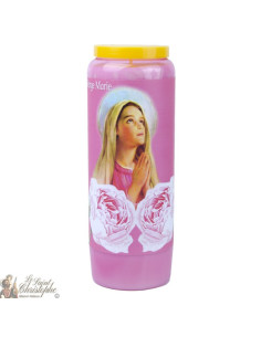 Rosa Novene Kerzen Jungfrau Maria