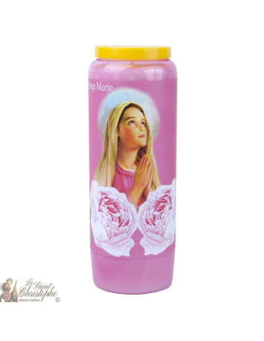 Pink Novena Candles Virgin Mary