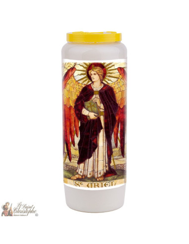 Vela de novena San Uriel perfumada con salvia - 20 piezas