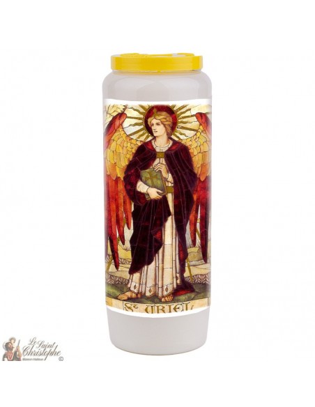 Vela de novena San Uriel perfumada con salvia - 20 piezas
