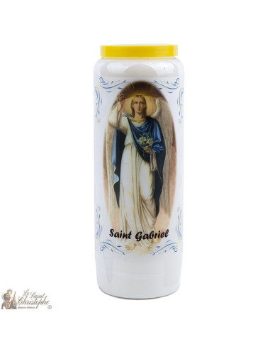 Bougie de neuvaine Saint Gabriel parfumée à la sauge - 2