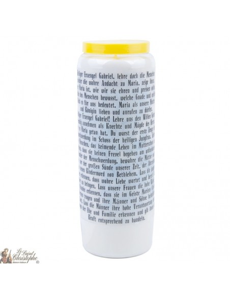 Bougie de neuvaine Saint Gabriel parfumée à la sauge - 3 - 20 pièces