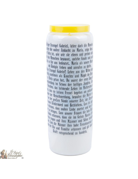 Novena Candle Saint Gabriel scented with sage - 3 - 20 pieces