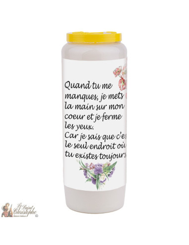 Novena candle for the deceased - customizable
