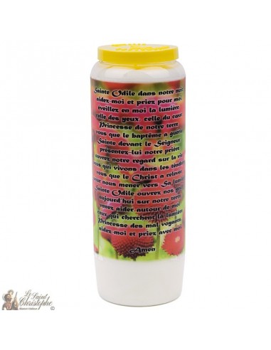 Bougie de neuvaine Sainte Odile- carton 20 pièces