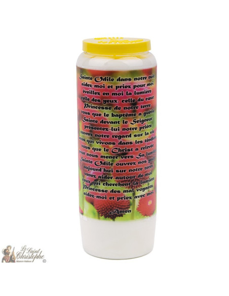 Bougie de neuvaine Sainte Odile- carton 20 pièces