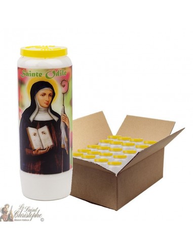 Novena candle Sainte Odile- carton 20 pieces