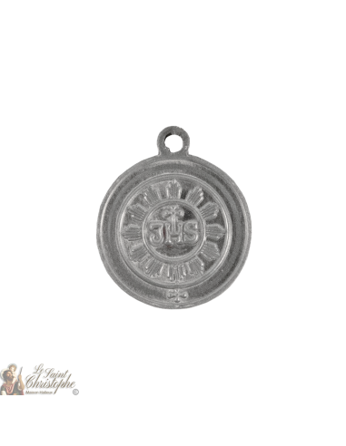 Médaille Sacré Cœur de Jésus - métal argenté