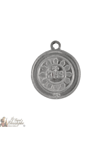 Medaille des Heiligsten Herzens Jesu - Silbermetall