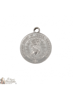 Medaille des Heiligsten Herzens Jesu - Silbermetall