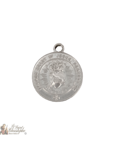 Sacred Heart of Jesus Medal - silver metal