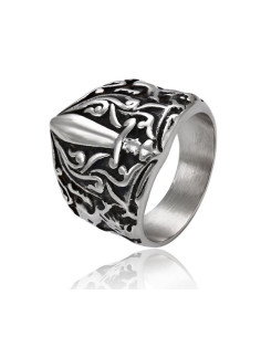 Zwaardkruisring - Roestvrij staal