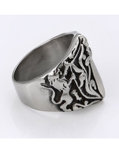 Anello a croce con spada - Acciaio inox