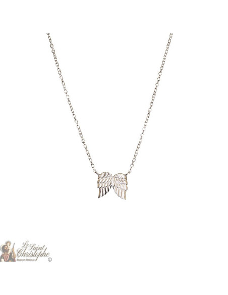 Collana "Angelo Custode" con pendente ad ali - Argento 925