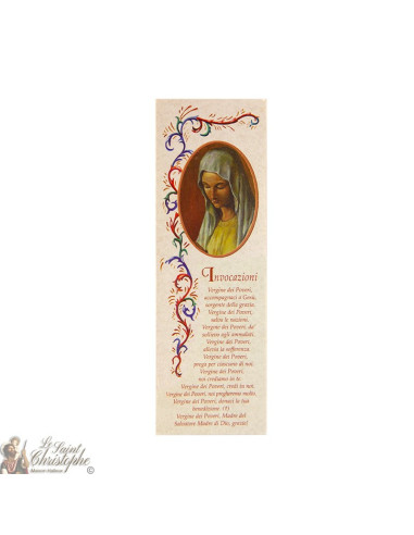 Bookmark Virgin of the Poor of Banneux - Lot 100 pieces