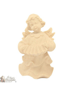 Angel in carved natural wood - accordion
