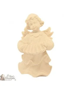 Angel in carved natural wood - accordion