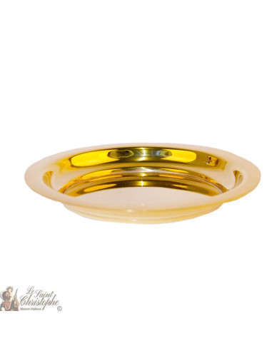 Cáliz y patena en cobre dorado