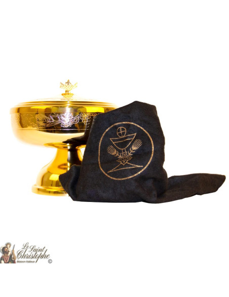 Gouden Ciborium - Wijnstok- en tarwepatroon