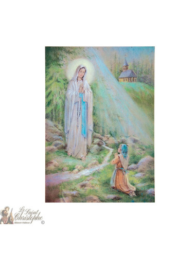 2D-Hologramm-Poster Jungfrau der Armen - Auftritt in Banneux