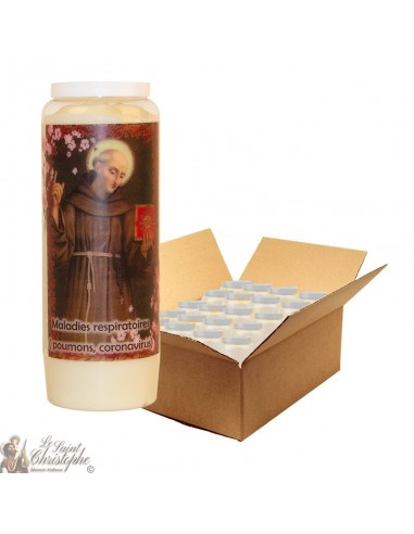 Novena Candle Saint Bernardine of Siena - 20 pieces
